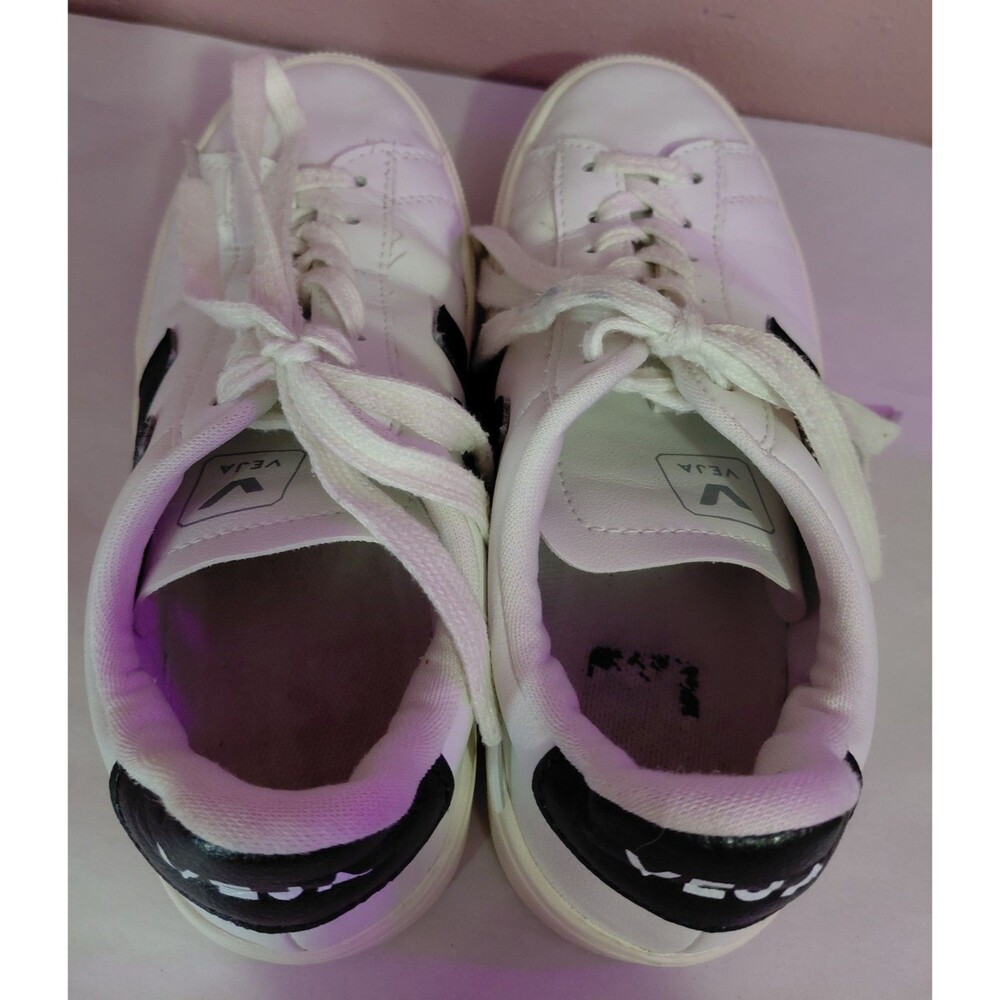 VEJA T2 Campo White Leather Lace Up Low Top Casual Sneakers Women's Size 7 US - Picture 4 of 9